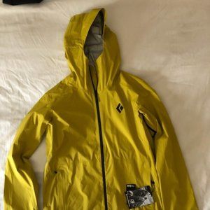 Black Diamond Stormline Stretch Rain Shell Med NWT